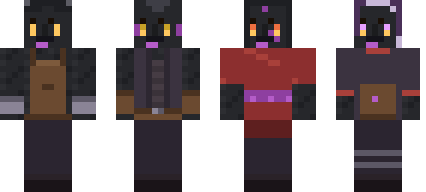 Las cuatro skins drakari: dos masculinas y dos femeninas