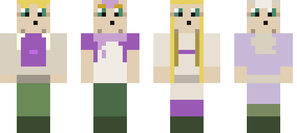 Las cuatro skins élficas: dos masculinas y dos femeninas